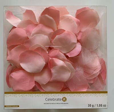 Pink Rose Petals Fake Flowers Confetti Engagement Wedding Romantic Décor NIB