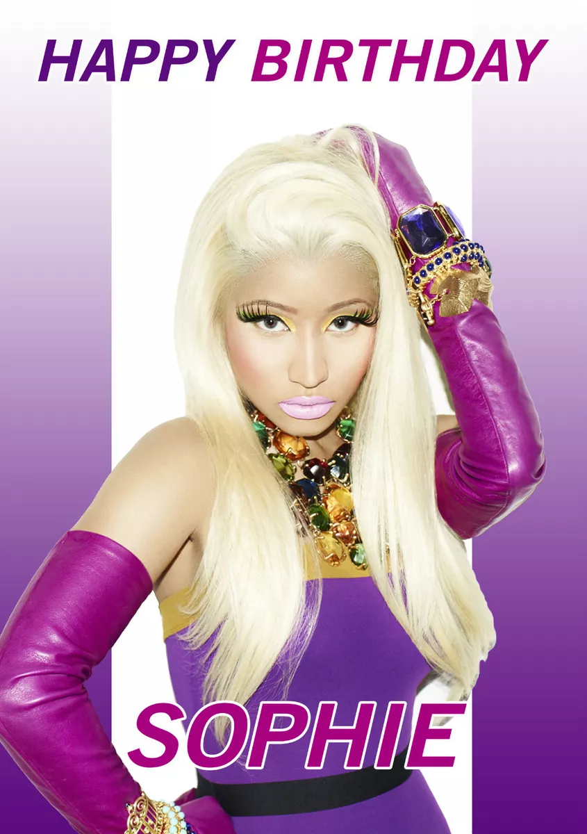 Nicki Minaj Birthday Card