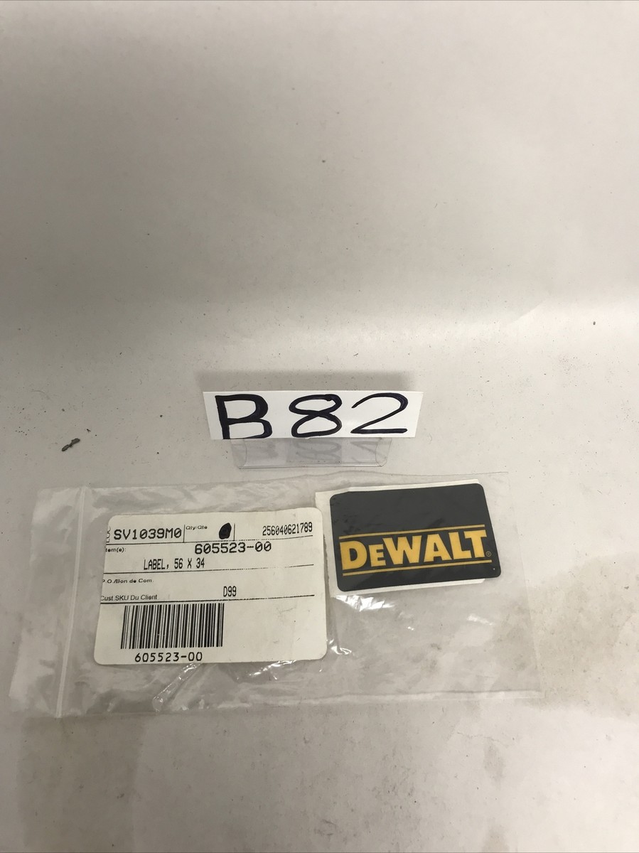Original DeWalt Part # 605523-00 ID LABEL OEM NOS | eBay