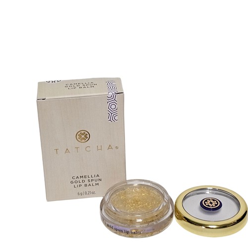 TATCHA Gold Spun Camellia Lip Balm 0.21oz | 6 g Lip Treatment Full Size New - Picture 7 of 13