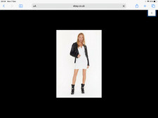 Nasty gal white hoop detail cami dress size 14