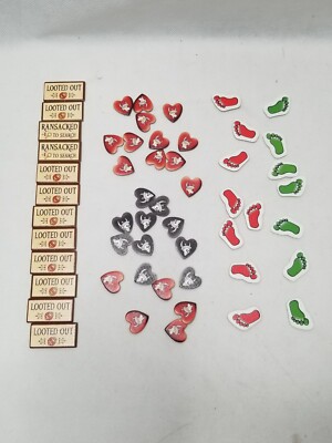 Munchkin Quest: 27 Health, 15 Move, 12 Dropped Item &12 Search Result Tokens V13