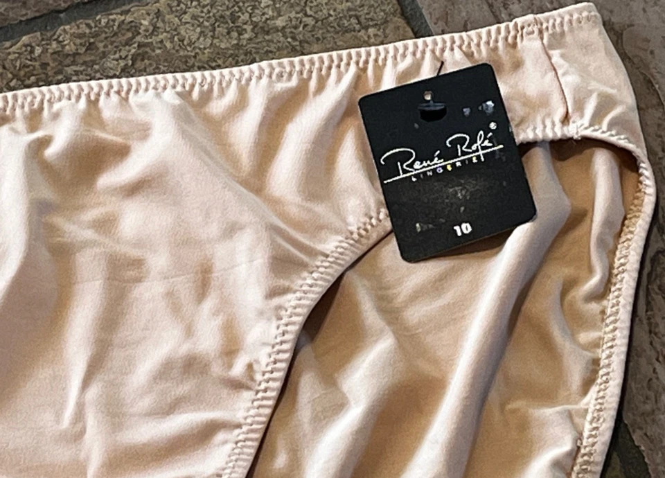 Braguita de bikini 424 Rene Rofe 10/3XL desnuda suave sin costuras nueva con etiquetas descontinuada #2409 Foto 3 de 4