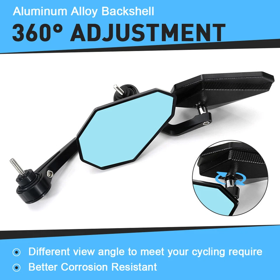 Fit For Honda CB300F CB400 CB500F CB600F Hornet599 Handle Bar End Side Mirrors Foto 3 de 4