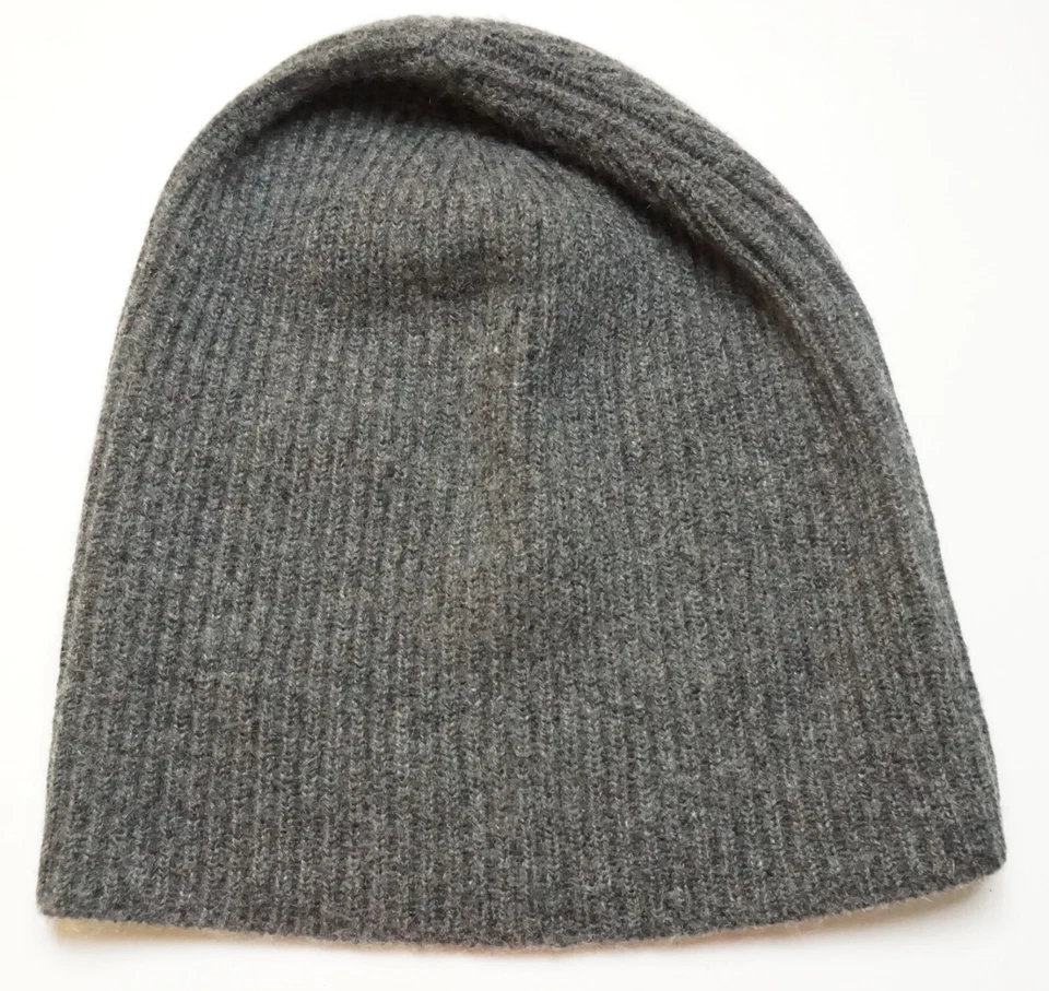 С ЯРЛЫКАМИ MARC JACOBS Beanie 100% кашемир женщин шляпа вязаный женщины крышка серый один размер - Изображение 3 из 4