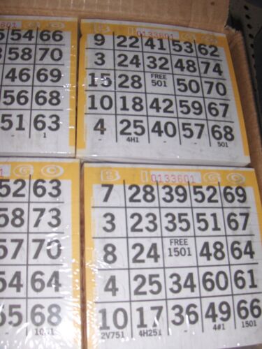 Professional Playing Card Bingo Game Call Deck & 100 Reusable Bingo Cards - Picture 2 of 4