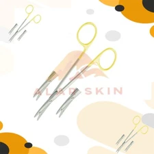 Littler Curved Blade Precise Cutting Fine Blunt Tip 12cm Stainless Steel scissor