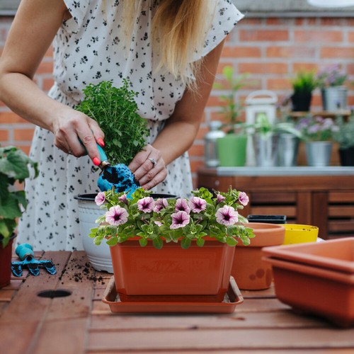 5 Pezzi Retine Per Vasi Da Fiori In Plastica – Tappetini Traspiranti Per Fori Di Drenaggio, 30x20cm