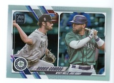 2021 TOPPS UPDATE WYATT MILLS JOSE GODOY RAINBOW FOIL SEATTLE MARINERS #80