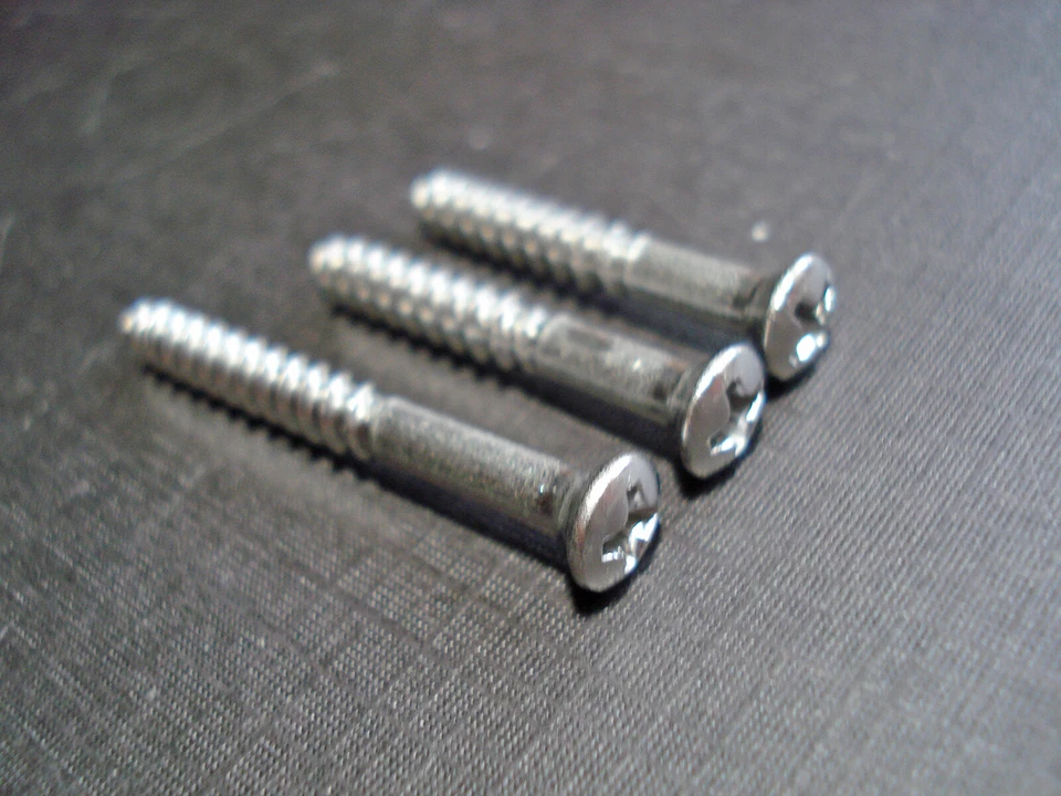 #8 带 #6 头挡风玻璃背面玻璃四分之一装饰成型不锈钢螺丝 GM — 第 3/4 张图片