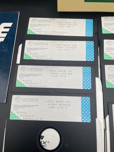 Space Quest III/ 3 - PC BIG BOX / OVP - German(English Box) - 5,25'' Floppy/Disk - Bild 2 von 12