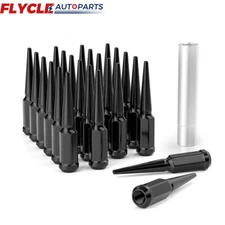 24pcs M14X1.5 SPIKE LUG NUT W/ KEY For Chevrolet Silverado 1500 1999-2022
