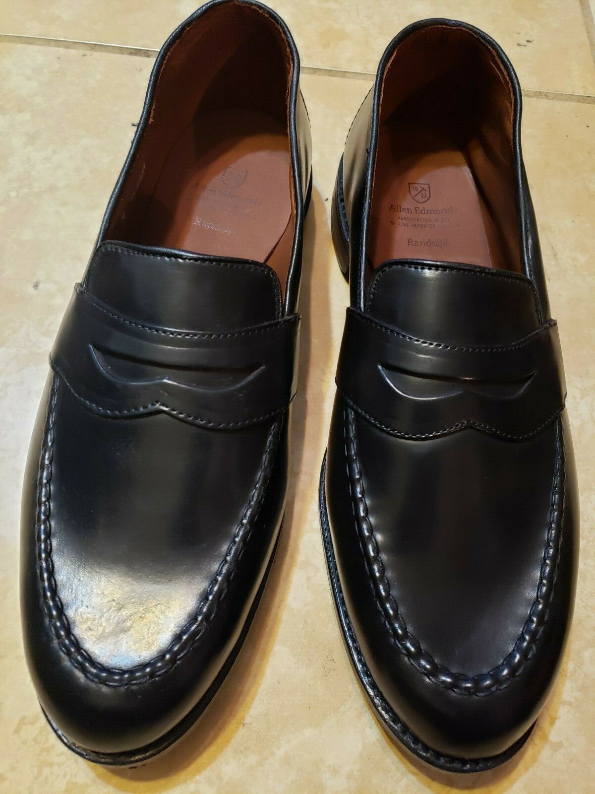 allen edmonds black loafers