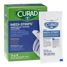 Box Of 50 Curad Sterile Medi Strips, 1/2" x 4", NON250412