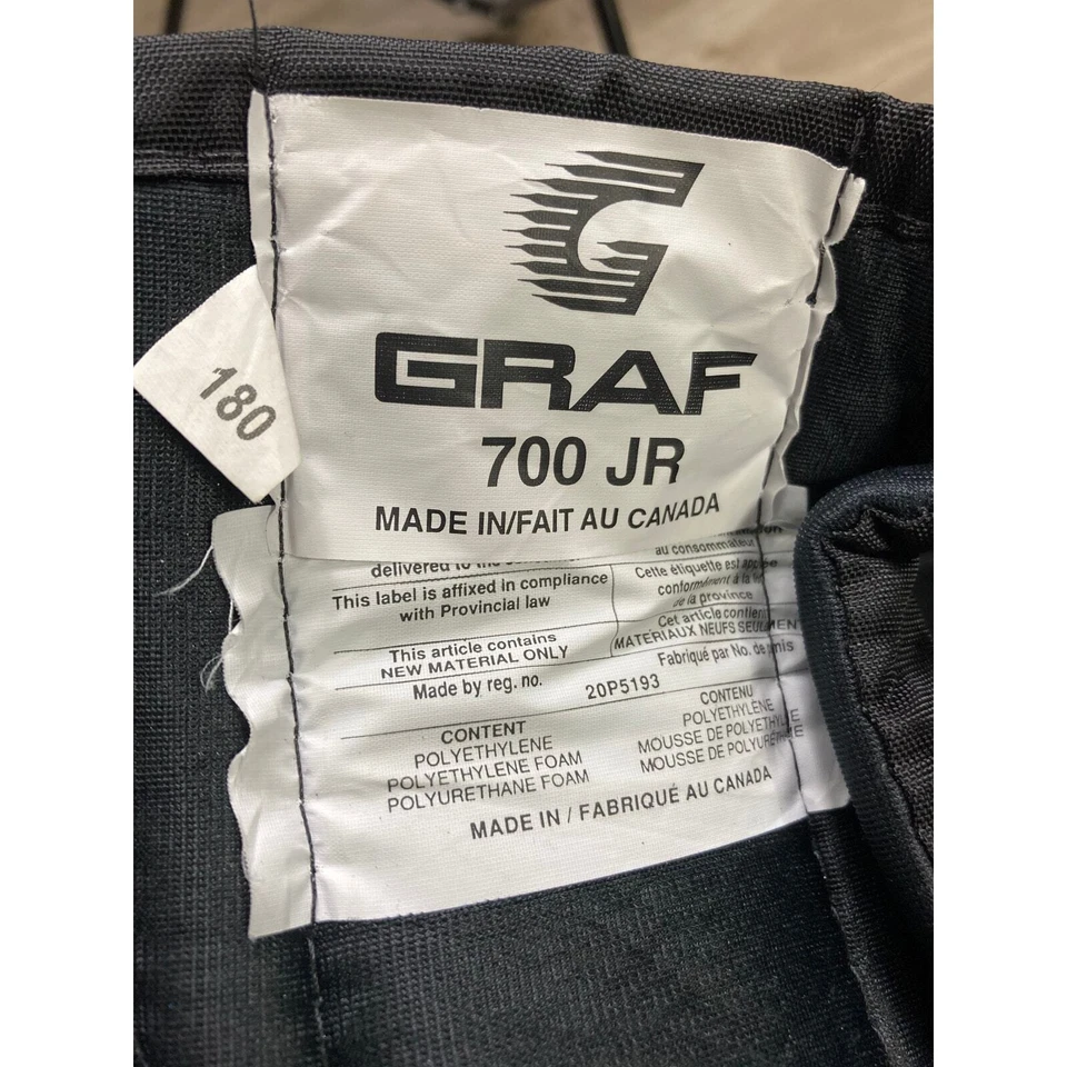 Pantalones de hockey Graf Junior negros unisex niños equipo de hockey sobre hielo 700 JR 180 Foto 3 de 4