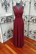 3121 - BILL LEVKOFF SZ 10 WINE 1276 231 FORMAL BRIDESMAIDS GOWN DRESS