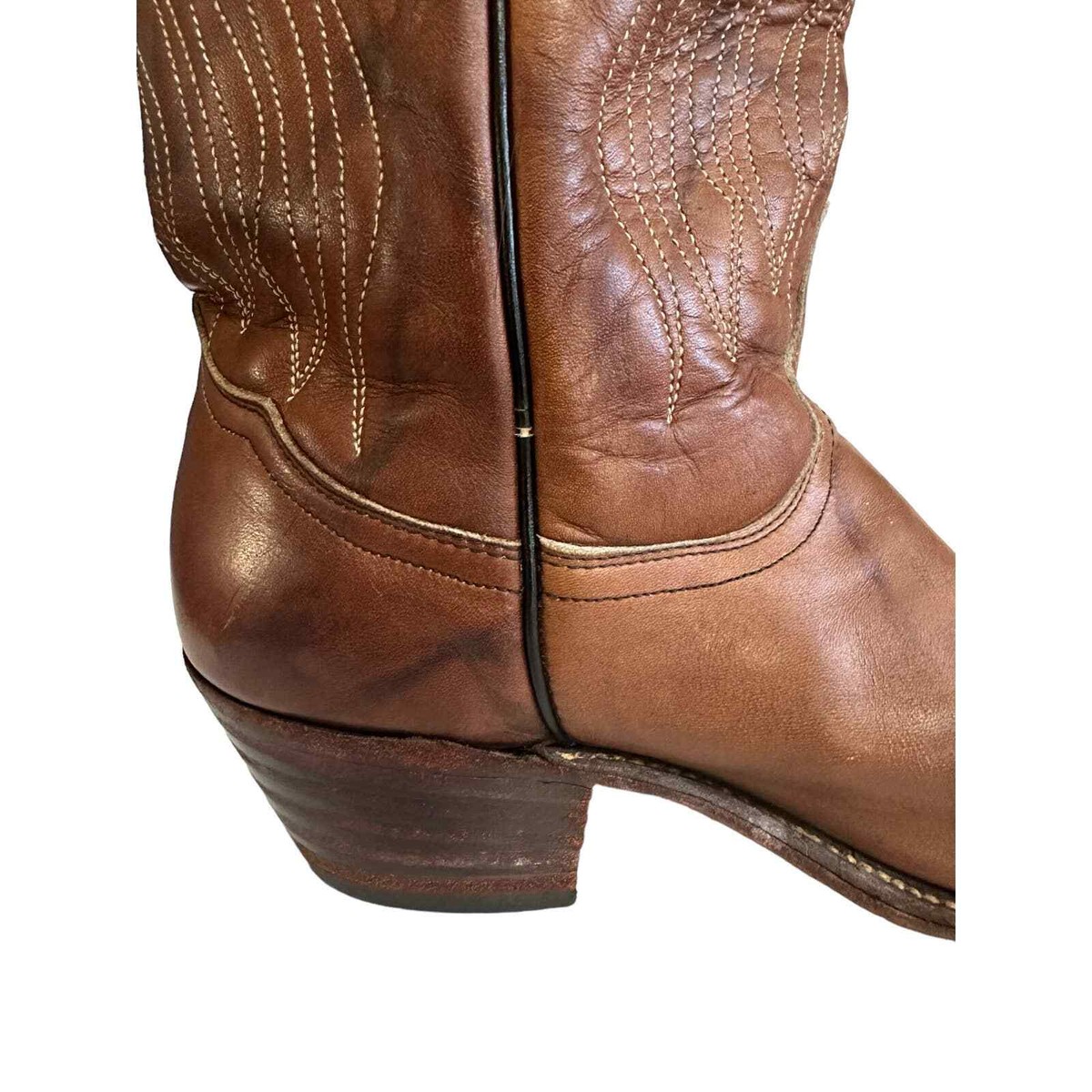 Frye 3849 Men’s Brown Leather Western Boots- sz 10 D Frye 3849 Men main image 2