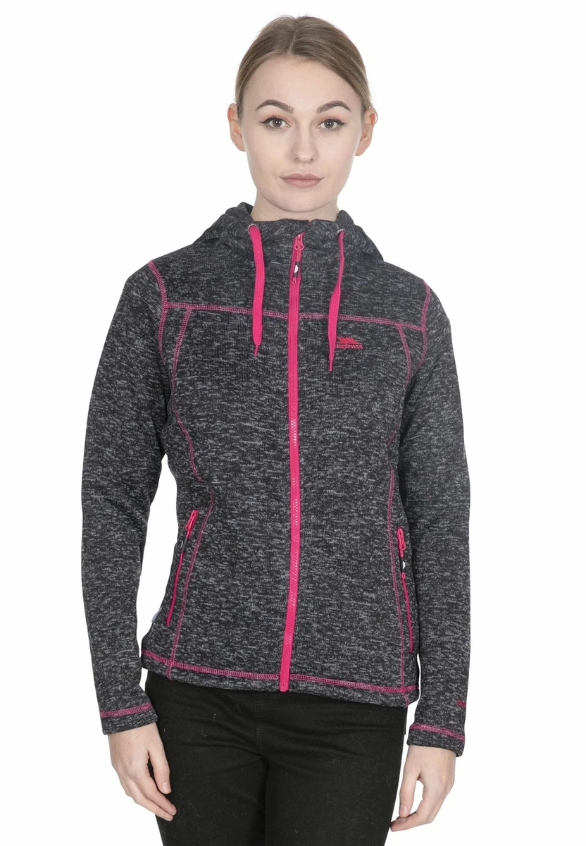 Trespass Womens Odelia Fleece Jacket Zip Up Hooded Coat Hoodie eBay