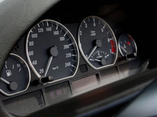 Fits BMW m3 E46 1998-2005 Brushed aluminum rings for the instrument cluster 4pcs - Picture 6 of 11