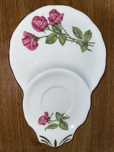 Three Red Roses Royal Standard England China Tea Cup and Saucer Biscuit Plate - Picture 3 of 8