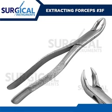 Extracting Forceps Dental Surgical Instruments #3F German Grade Stainless Steel