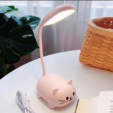 LED Desk Lamp  Mini Cat Night Light, Portable LED Table Light, Cute Foldable U...