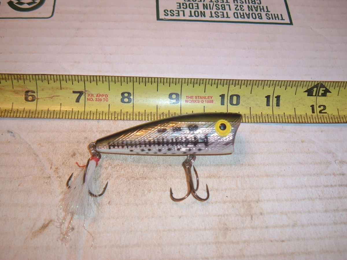 Leurre De Pêche Rebel Pop-R P60 Popper De Surface, Vintage, Pour Eau Douce