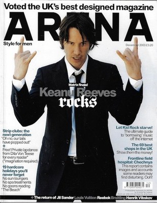 RARE Magazine - Keanu Reeves DITA VON TEESE John Leguizamo