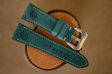 Handmade petrol blue PAM Officine Panerai strap size 26/22 can do any size 