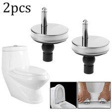 2x Toilet Seat Hinges Soft Close Quick Fit Heavy Duty Hinge Pair