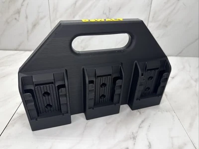 Battery Basket Carrier Caddy Holder for DeWALT 6 slot Black Holds 6 Batteries