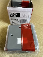 MK Metalclad Plus 13A Unswitched Fused Spur with Neon Metal Clad Plus K983ALM