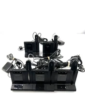 LOT 5x Plantronics W8200B Wireless Headset Systems / Bases + Headsets **PARTS!