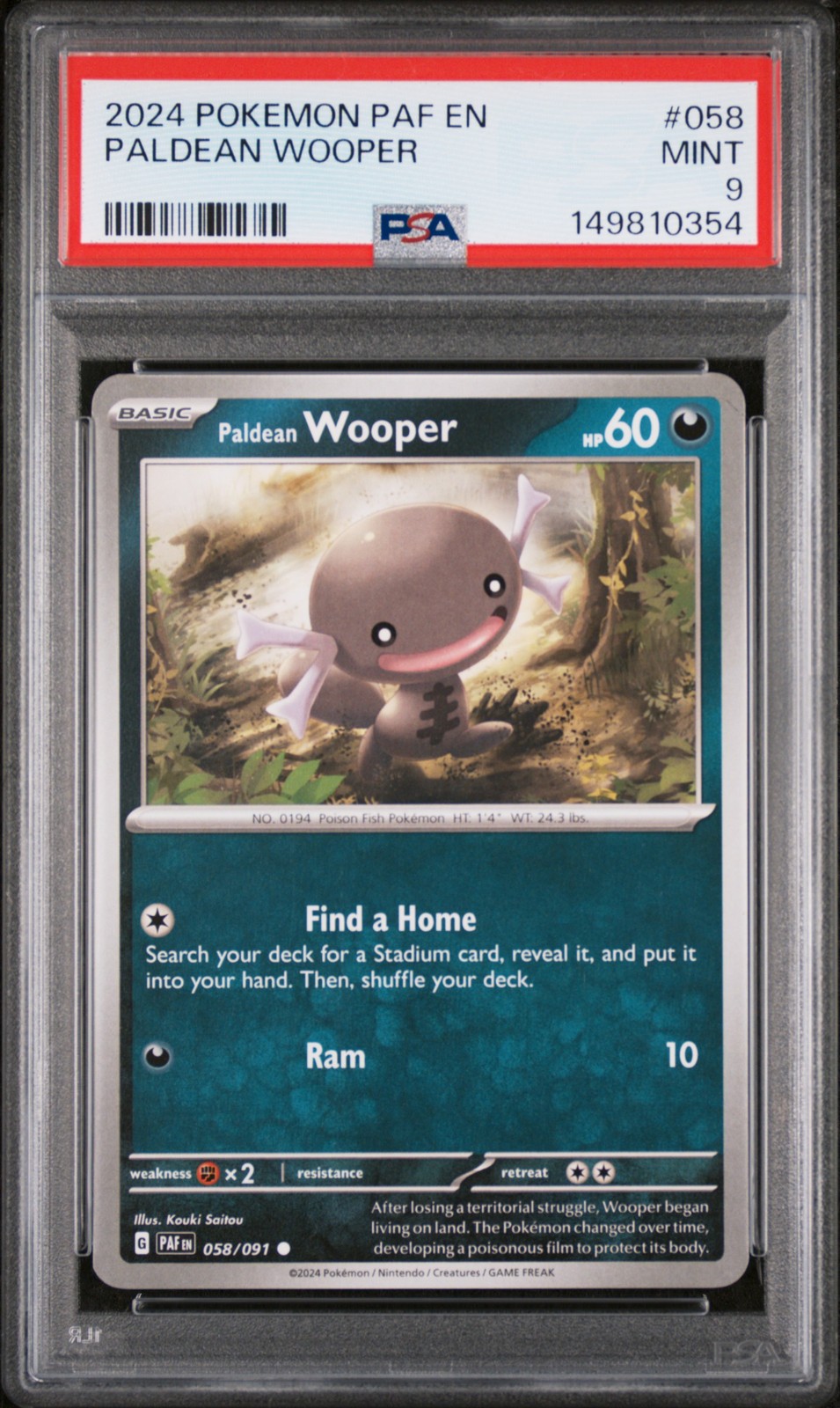 Paldean Wooper #58