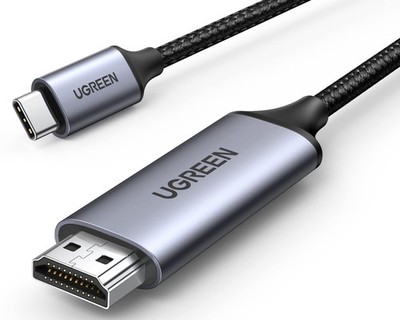 UGREEN USB C to HDMI Cable (4K@60Hz) 6.6FT, Type C Black 