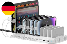 60 W 10 Ports USB Ladestation Für Mehrere Geräte, Handy Tablet Ladestation Multi