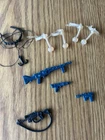 Mixed Lot Of Vtg Star Wars Accessories 4 Hoth Gas Masks, 4 Weapons, Utility Belt