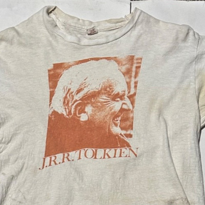 RARE VINTAGE 1960'S J.R.R. TOLKIEN GRAPHIC PRINT T SHIRT XL Hobbit Lord of Ring