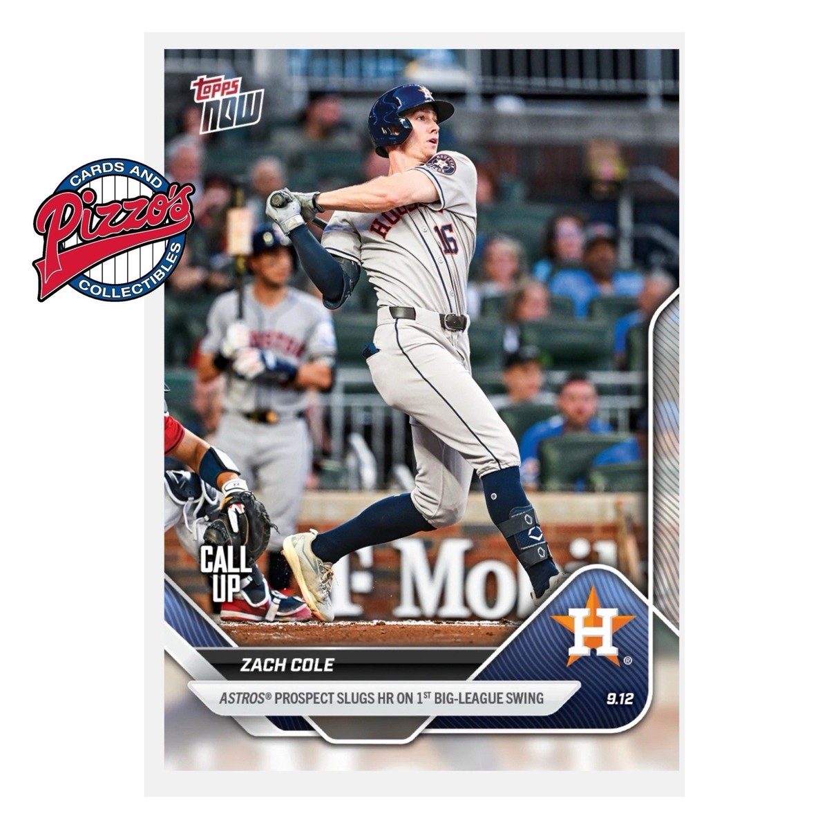Zach Cole Astros 1st Swing HR 2025 MLB Topps NOW Card 698 In Hand