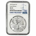 2018 American Silver Eagle $1 Early Releases NGC MS 70