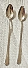 TWO ANTIQUE TOWLE STERLING SILVER ICE TEASPOONS 'LADY MARY' (1917) PATTERN