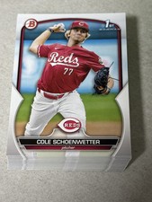50x Cole Schoenwetter 1st 2023 Bowman Draft #BD-116 Cincinnati Reds Lot of 50