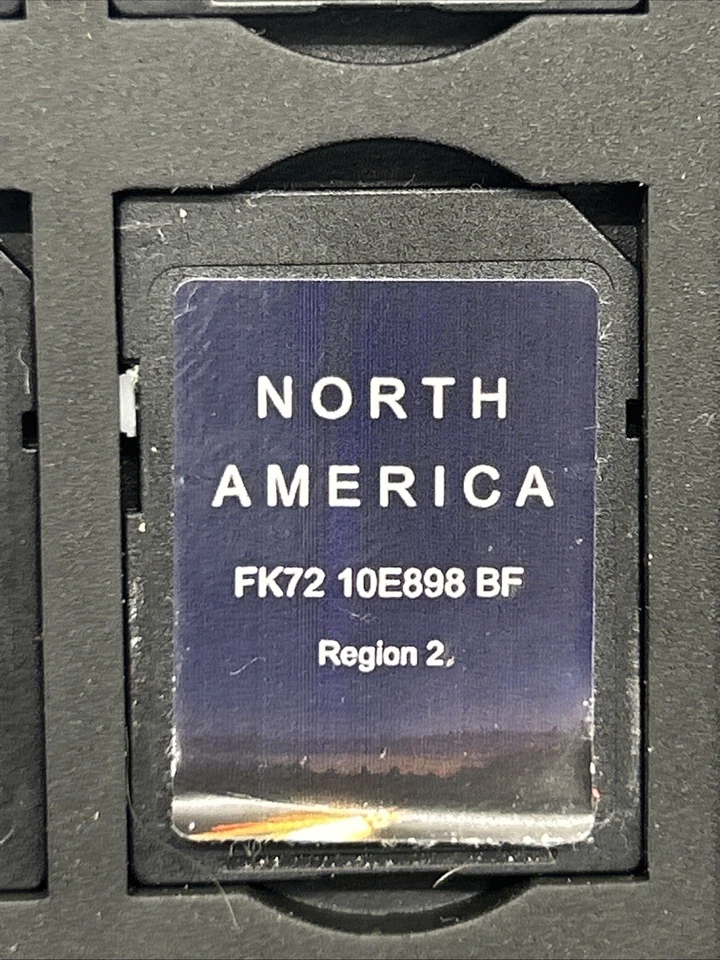 LAND ROVER JAGUAR NAVIGATION SD CARD FK72 10E898 BF OEM REGION 2 NORTH AMERICA - Image 2 of 3