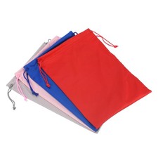 4 Pack Ski Goggle Bag Snow Goggles Case Drawstring Pouch Blue Gray Red Pink