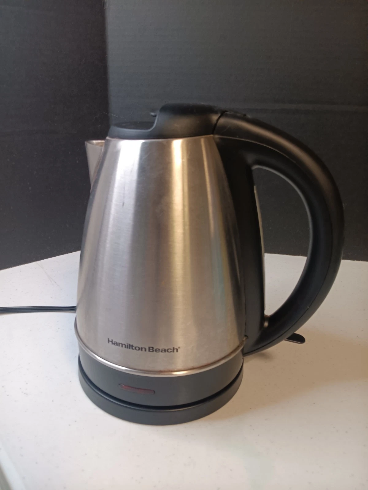 Vintage Hamilton Beach Tea Electric Kettle Coffee Silver Stainless 1.7L Works