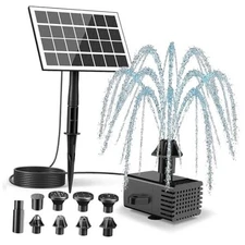  Solar Fountain Pump for Bird Bath,No Battery Solar Not Working on Cloudy Days