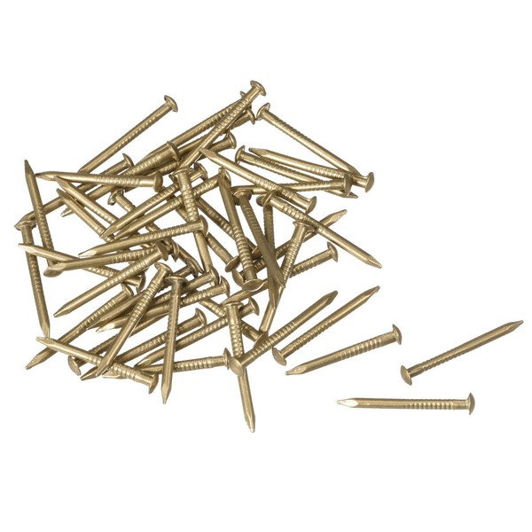 Kleine Winzige MessingnäGel 1,2X15Mm FüR Diy Dekorative Bilder Holzkisten 50Stk-image