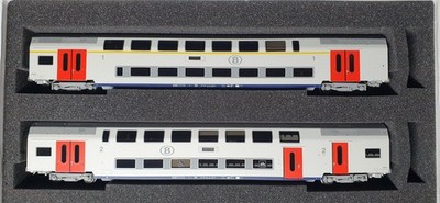 Ls Models 43017 SNCB NMBS M6 Reisebusse M6A+M6BD weiße Lackierung mit roten Türen EpV H0