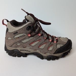 Merrell Continuum Vibram Waterproof Hiking Boots Womens Size 7 Grey 
