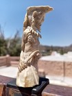 Incredible Vintage Native American Antler Warrior Sculpture Carving — photo 4